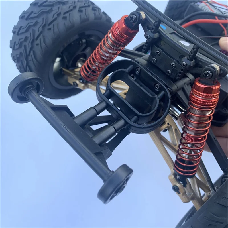 Práctico soporte de parachoques trasero delantero para Wltoys 104009   12402-A 12401 12403 12404 12409 piezas de repuesto de coche teledirigido accesorios de actualización