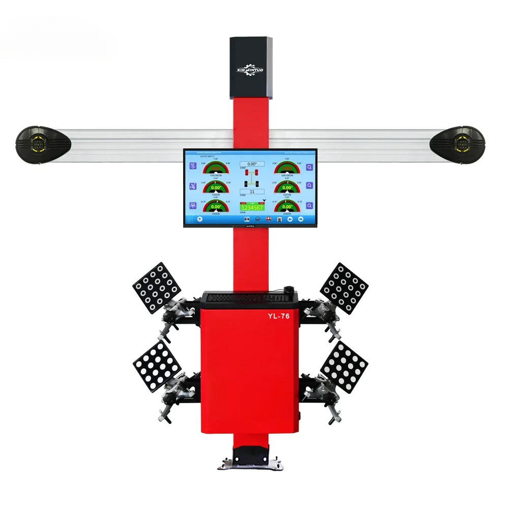 A Full Set Of Car Lift  Four-wheel Positioning Equipment 3d Wheel Alignment Machine For Sale