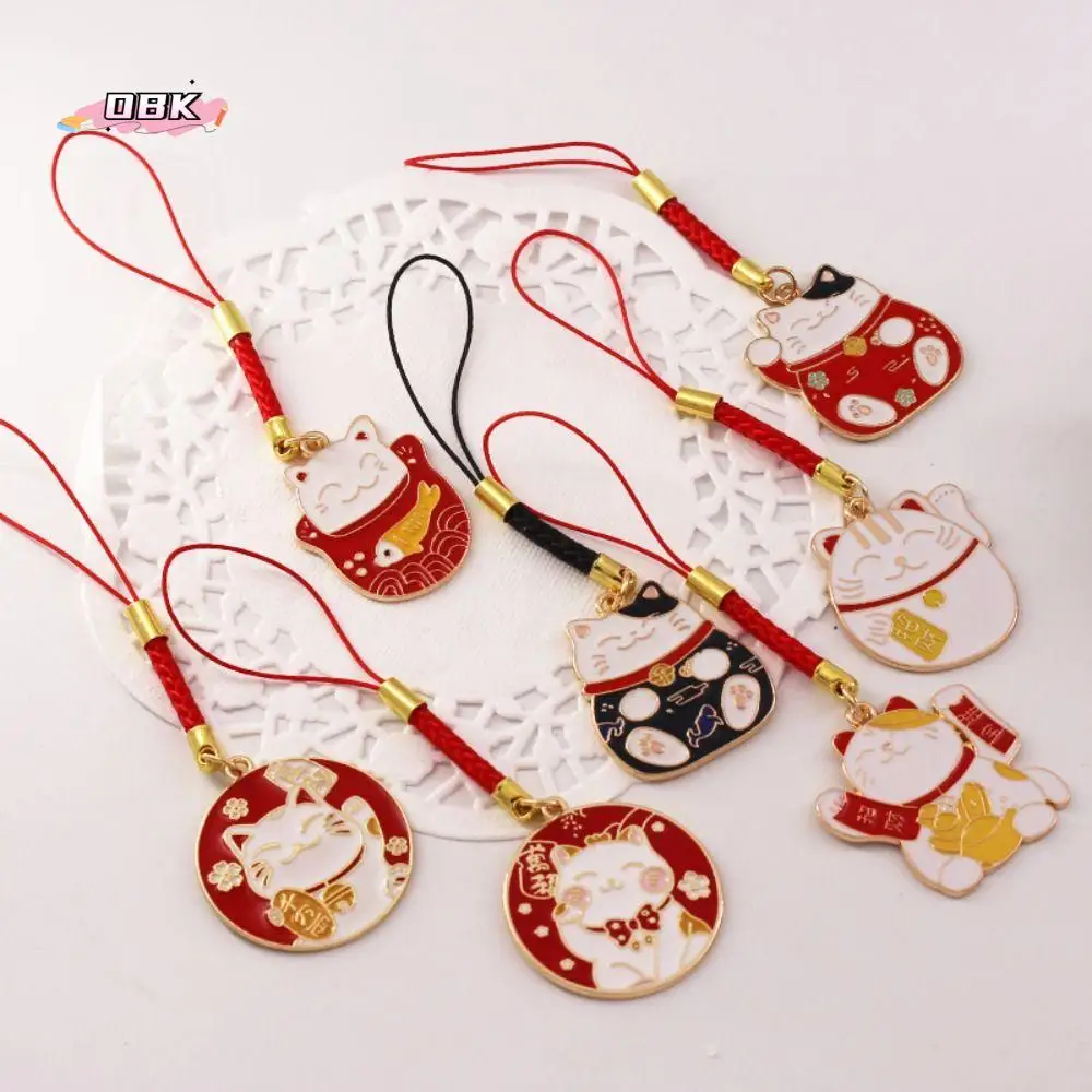 

Cat Keyring Guofeng Tag Pendant Nafu Lucky Cat Phone Pendant Mobile Phone Straps Fortune Cat Keychain Mobile Phone Lanyard