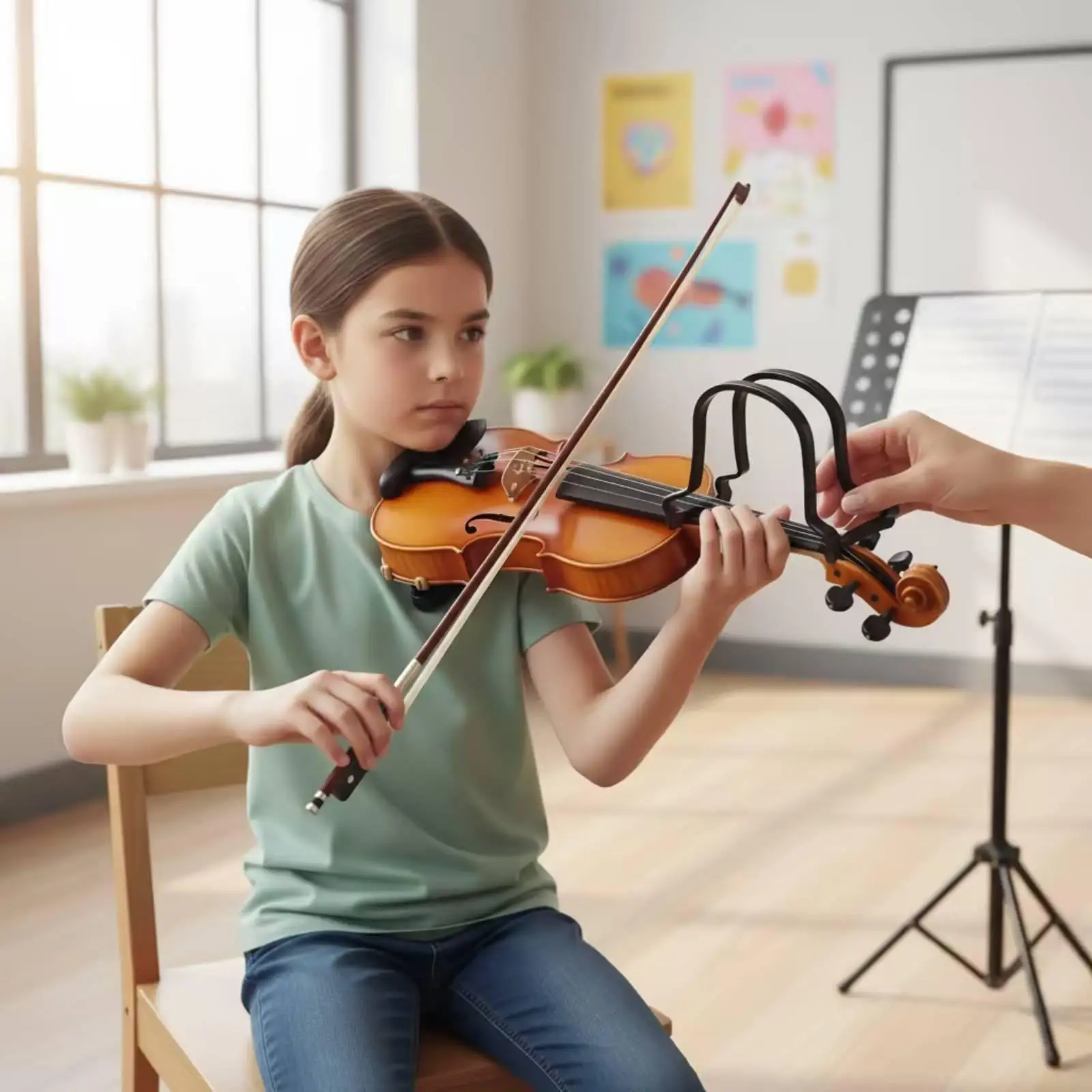 Violin Bow Straightener Practice Path Guide Muscle Memory Aid Violin Accessory for Students Teachers and Daily Drills