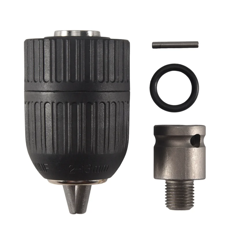 2-13Mm 1/2-20UNF Con 1/2 Mandrino Adattatore autobloccante Keyless Trapano Elettrico Mandrino Per Avvitatore a percussione Strumenti di Conversione Set supporto