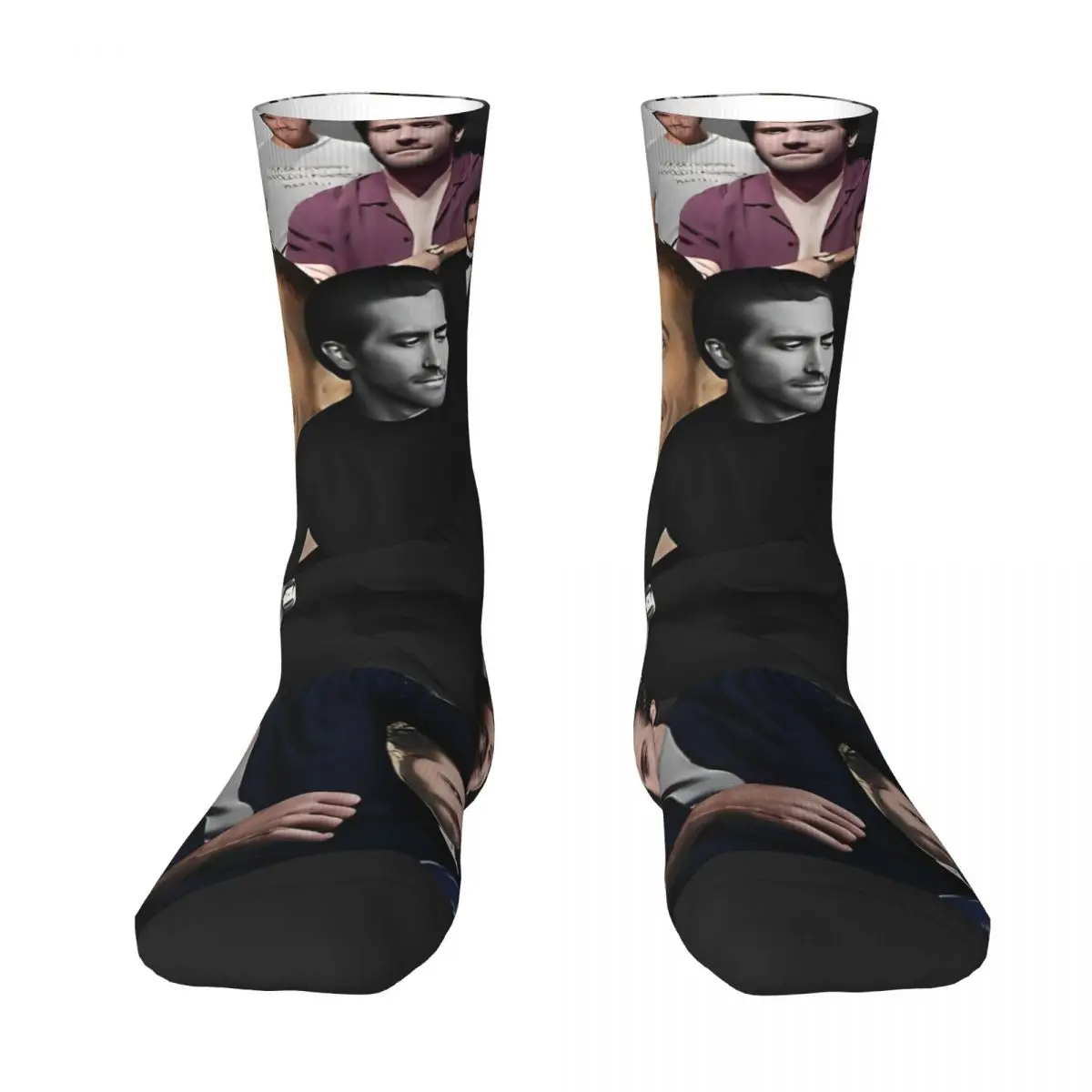 Jake Gyllenhaal Socks brokeback Harajuku Stockings Women Men Soft Skateboard Socks Winter Design Anti Skid Socks