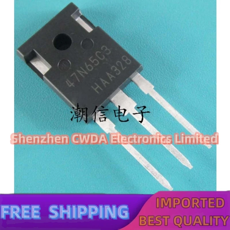 10PCS-20PCS  47N65C3 SPW47N65C3  47A 650V  TO-247  Best Quality 