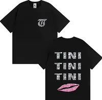 Cantante TINI STOESSEL Futtura moda 2025 gráfico Tour camiseta hombres mujeres Pop camiseta algodón pantalón corto Casual manga camiseta Unisex