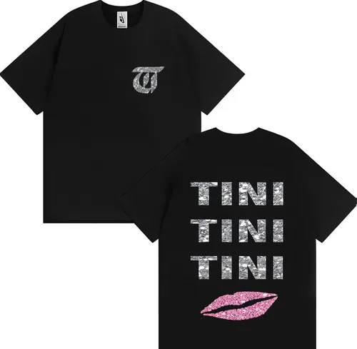 Cantante TINI STOESSEL Futtura moda 2025 gráfico Tour camiseta hombres mujeres Pop camiseta algodón pantalón corto Casual manga camiseta Unisex