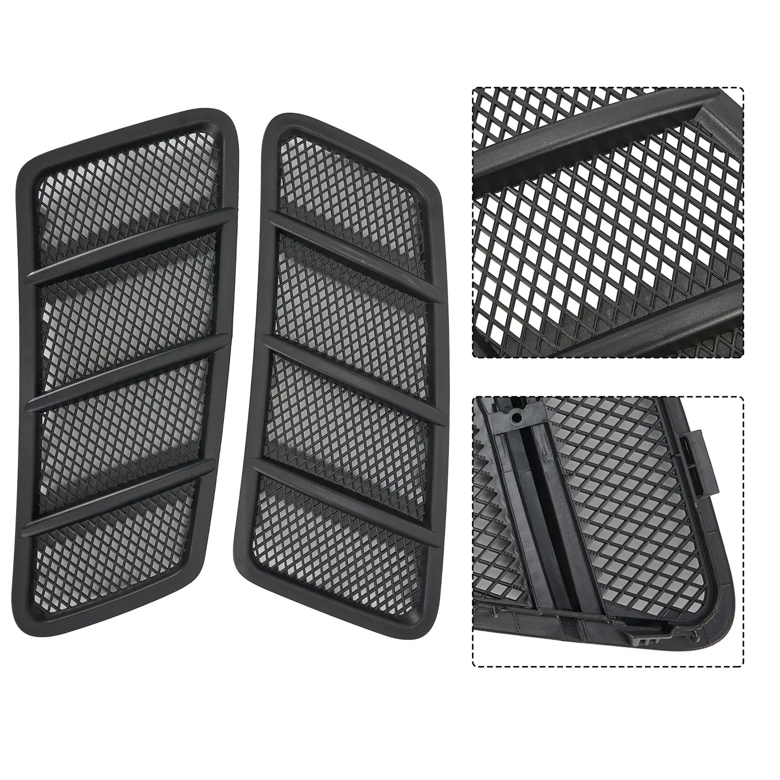 Grille Hood Hood Vent Grille Hood Air Outlet Left +Right ML63 2012-2015 Plastic Radiator Air Outlet Grid Side Hood