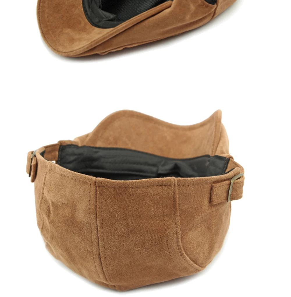 HT4954 Retro-Künstler-Maler-Baskenmütze aus Wildleder, verstellbare Ivy-Flatcap für Herren und Damen, Frühling, Herbst, Winter, Baskenmützen – Detail 13