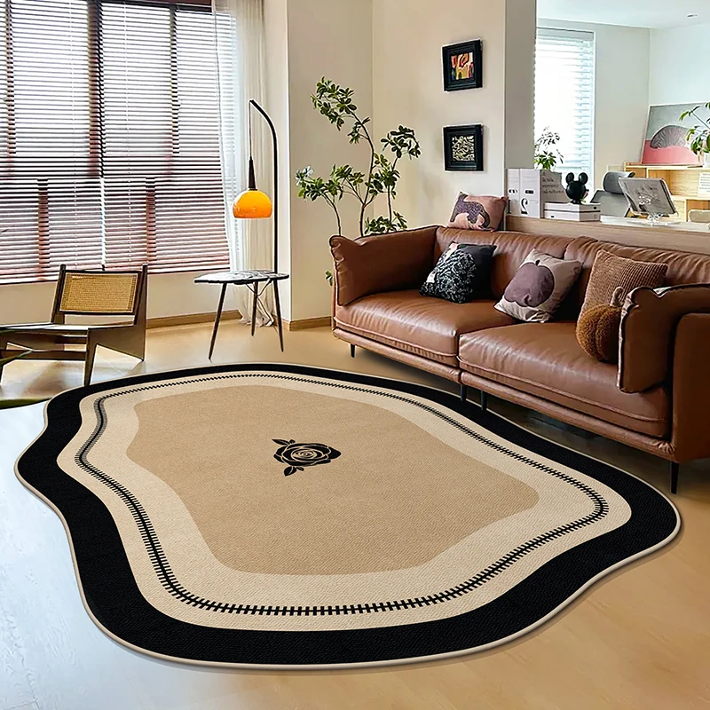 

VIKAMA Living Room Carpet Loop Pile Bedroom Carpet Sofa Carpet Office Carpet Easy to Maintain Anti-slip Machine Washable