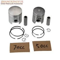 Scooter 50cc 70cc 41mm 47mm Piston Kit For Suzuki Katana Zillion 50 LC 2-Stroke