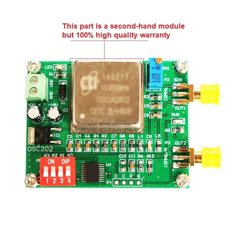 2.5M 1M 100K 10K 1K 10Hz 2Hz 10MHz OCXO ความถี่อ้างอิงคงที่อุณหภูมิคริสตัลสัญญาณ Thermostatic คริสตัล Oscillator