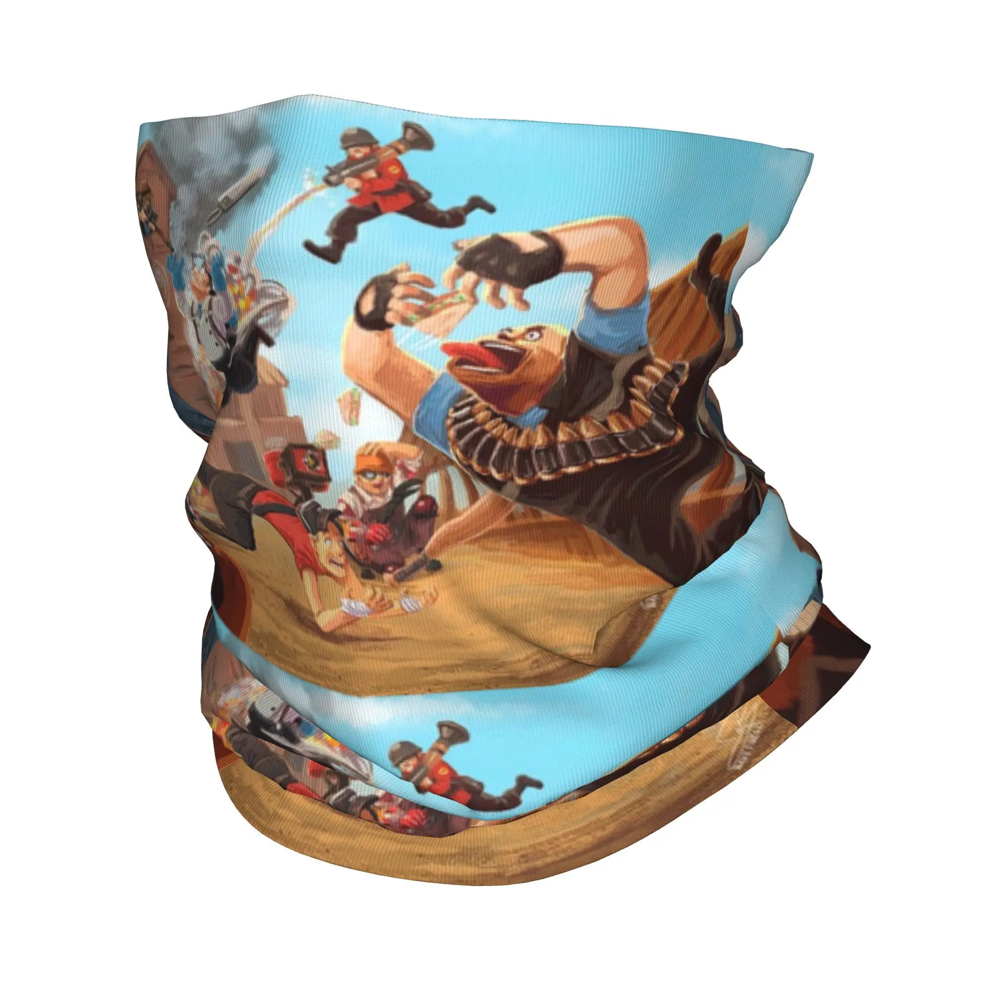 

Team Fortress 2, красная анти-синяя бандана на шею, шарф с принтом, теплая маска для лица, велосипедная маска для мужчин, женщин, взрослых, весь сезон