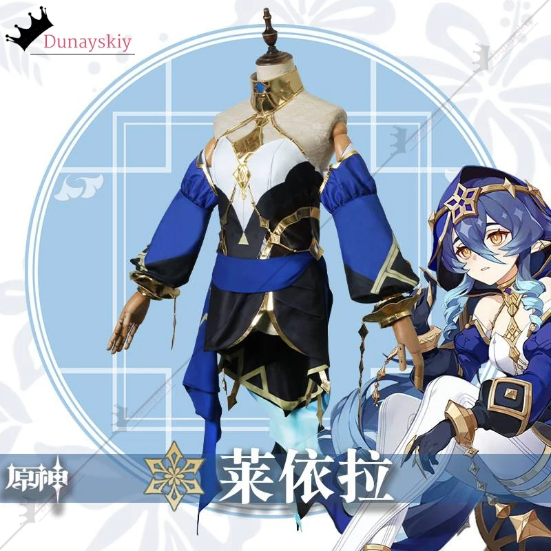 Layla Sumeru Косплей Костюм XS-3XL Женские платья Полный комплект Головные уборы Платье Чулки Парик Парик Аниме Ролевой костюм Layla