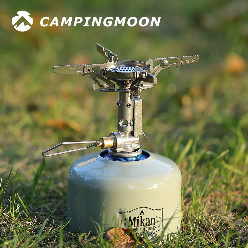 Стальная ракетная плита Campingmoon XD-2F XD-2Ne со стабильным выходом 3000 Вт, газовая плита для кемпинга, портативная мини-кассета