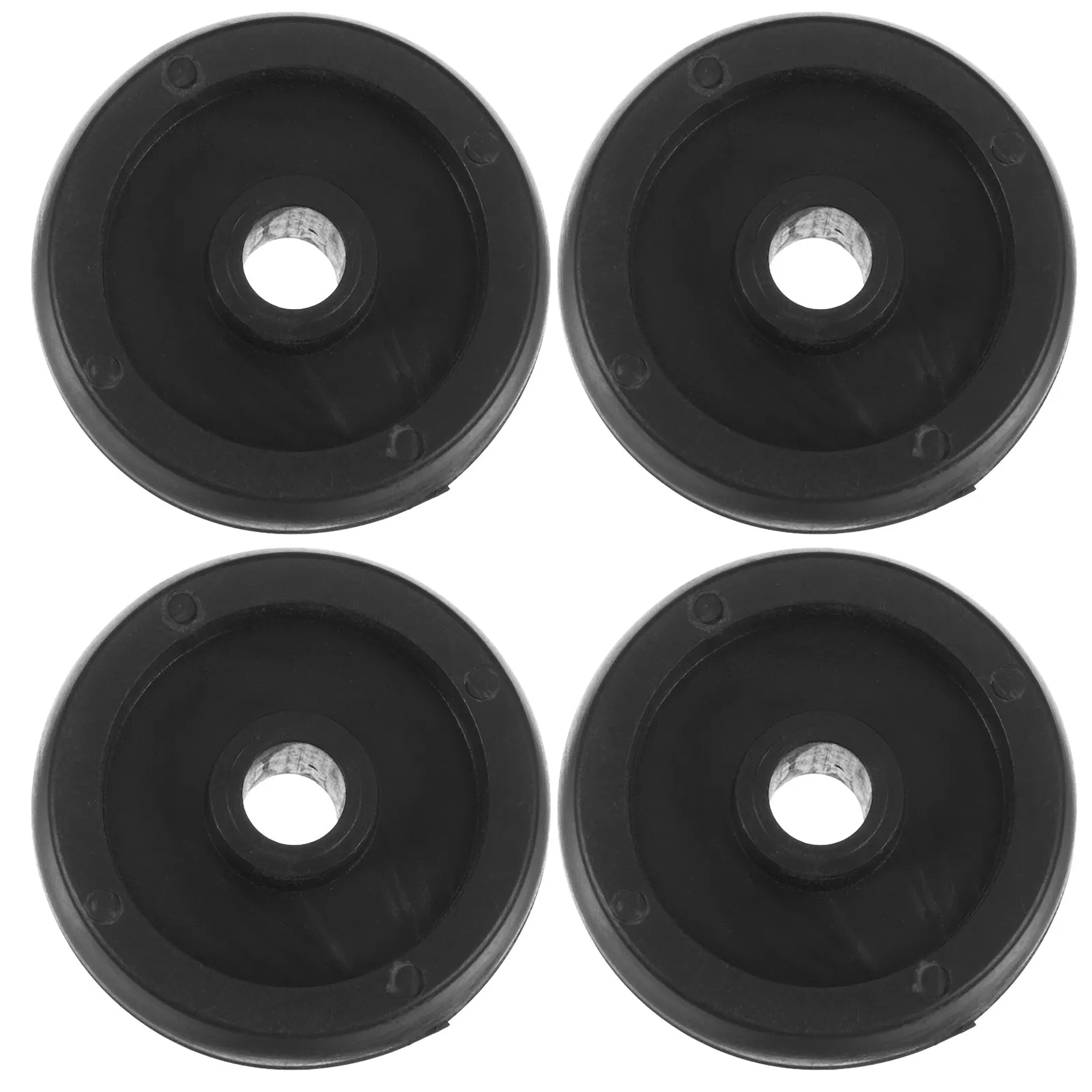 4Pcs Fitness Equipment Roller Heavy Duty Plastic Universal Caster Wheels Gym Replacement Exercise Bike Pulley System
