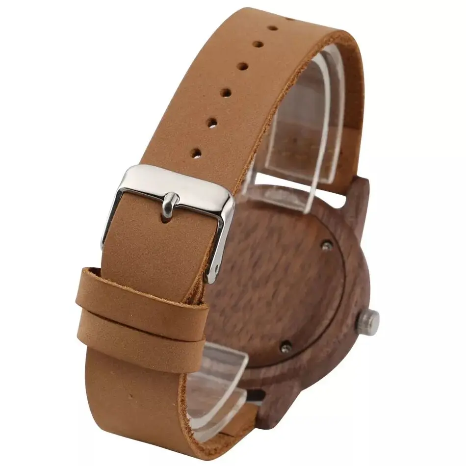

Watch Female Walnut Leather Strap