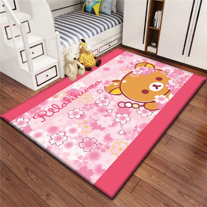 Rilakkuma Cute Carpet,decoration Living room Bedroom floor mat Kitchen mat Bedroom Mat,bedroom decor birthday gift anime rug