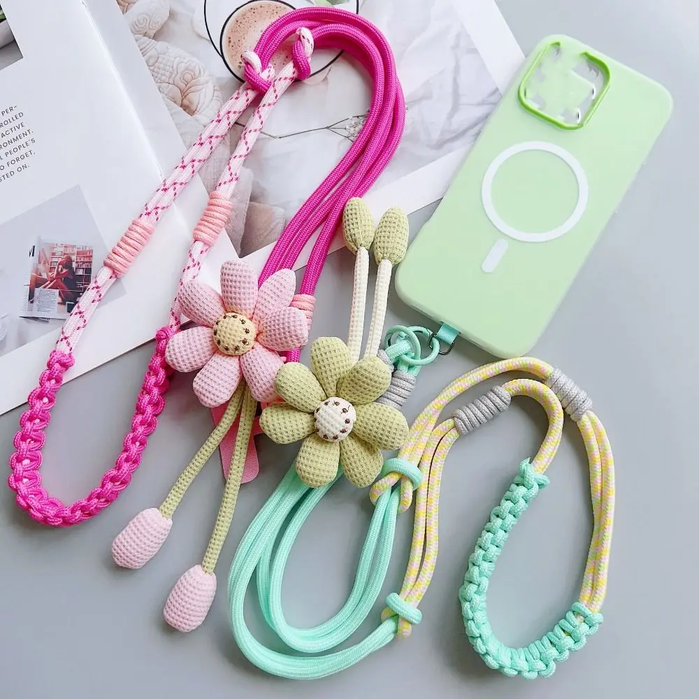 

Flower Mobile Phone Lanyard Detachable Anti Lost Crossbody Phone Strap Universal Long Phone Neck Straps Outdoor Travel