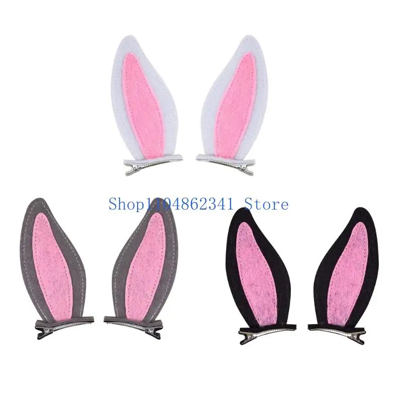 5asd 2pcs Adorable Rabbit Hair Clip Barrette For Family Event And Outdoor Adventure