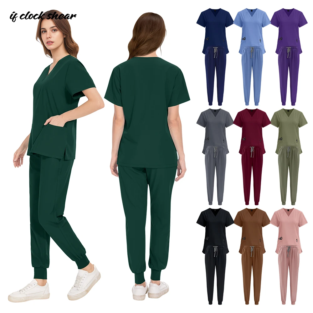 medico-uniformes-medicos-camisa-esfrega-jogger-conjunto-feminino-hospital-enfermeira-acessorios-sala-de-operacao-vestidos-cirurgicos-dos-homens-pet-workwear