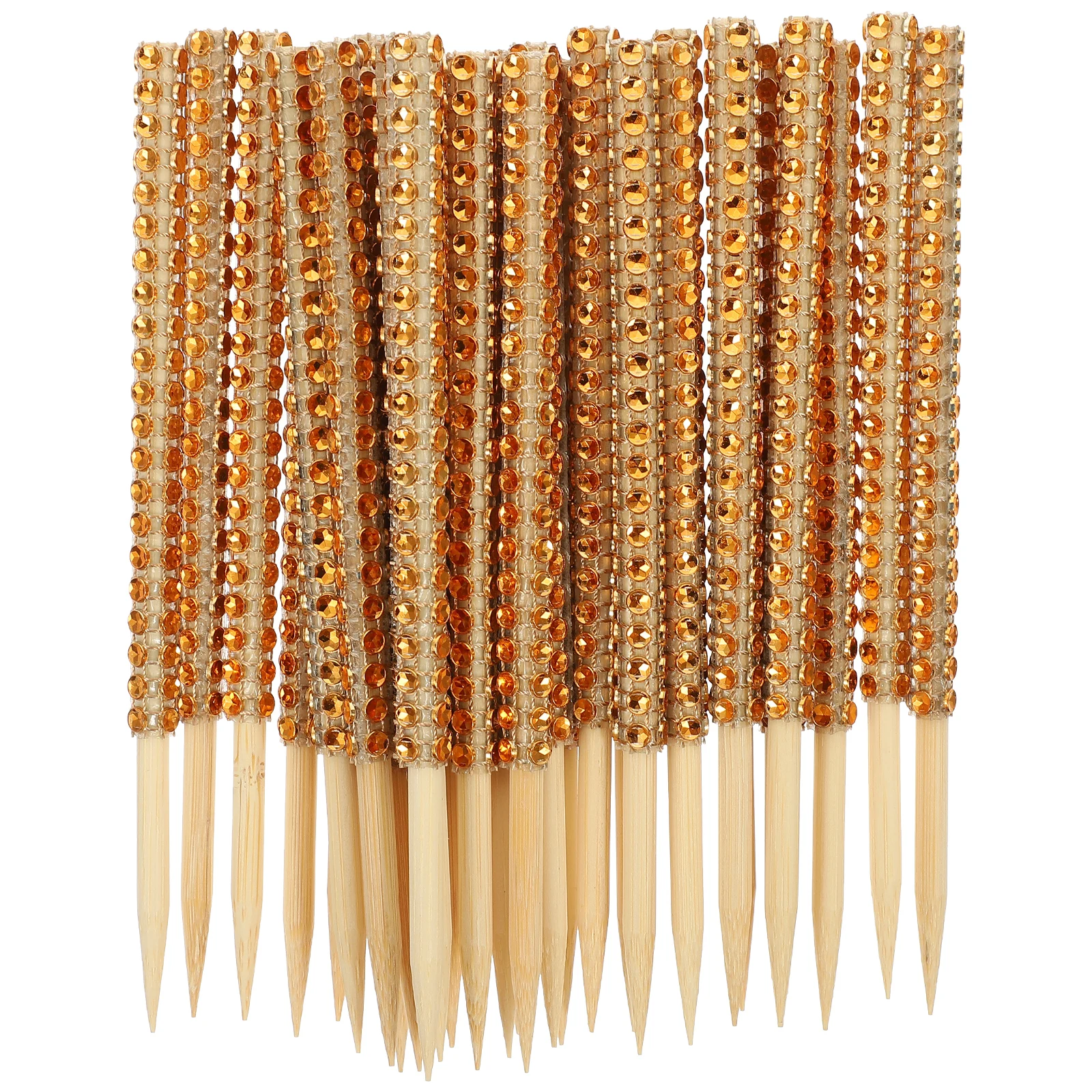 

30 Pcs y Glitter Apple Sticks Caramel Party Lollipop Bamboo Lollipop Sticks Picks Decorative Dessert Cake Fruit