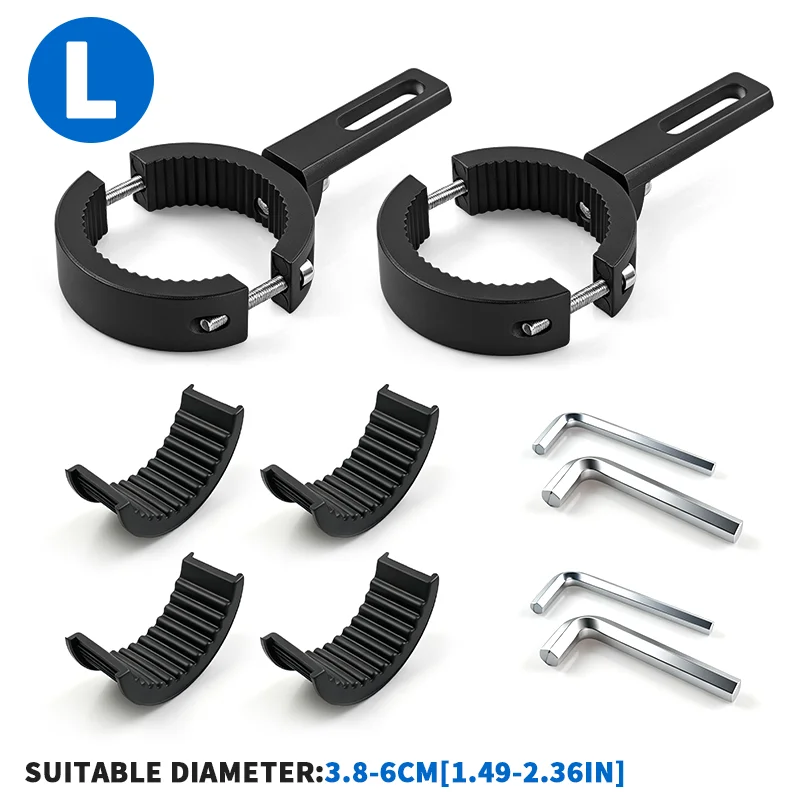 Zusätzliche LED-Motorradbeleuchtung Halterung Moto-Scheinwerfer-Halter Motorrad-Scheinwerferhalterung Vordergabel-Klemmhalterung – Detail 8