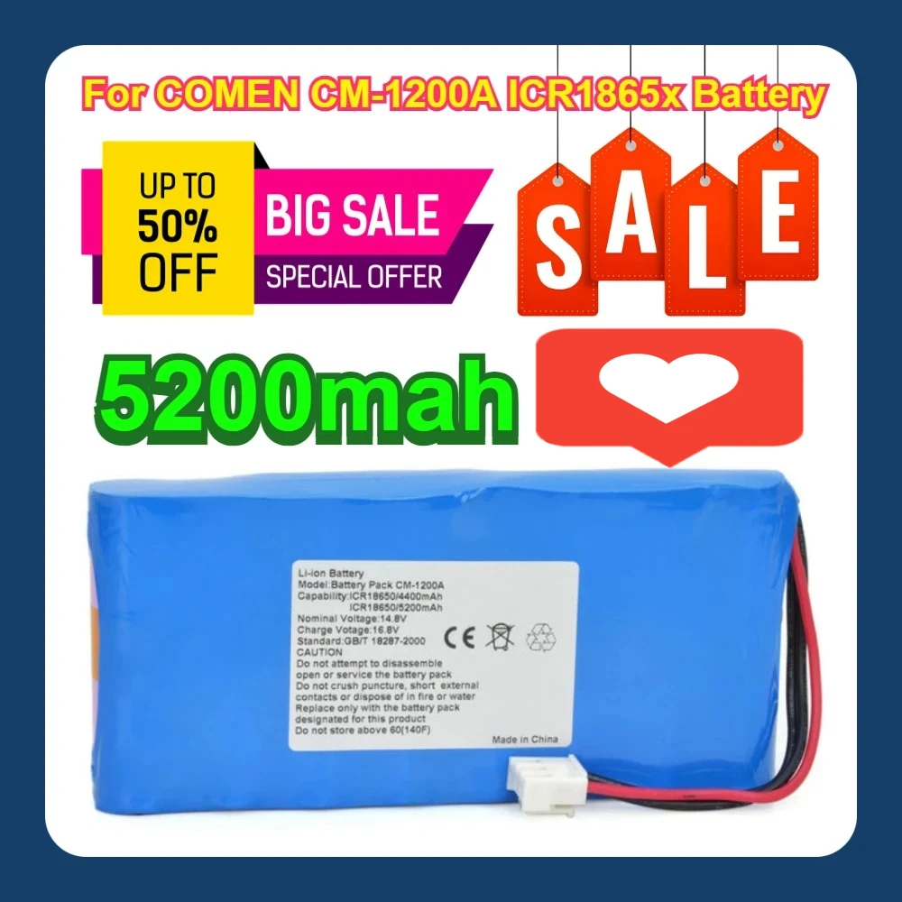 

For COMEN CM-1200A 5200mah ICR1865x Battery