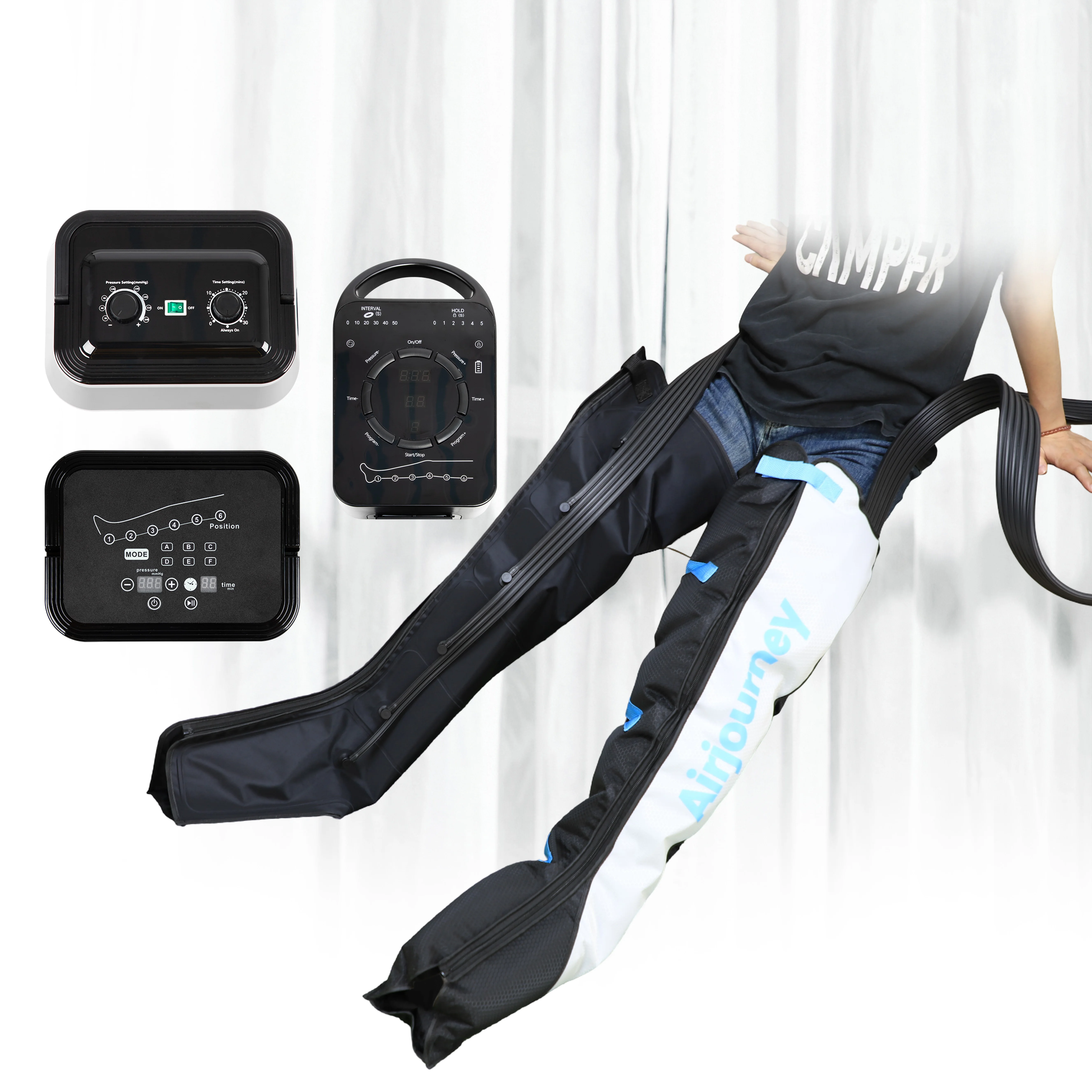 

Leg Massager Six-cavity Air Pressurization Exercise Air Compression Foot Relaxation Full Leg Recovery Boot Leg Massager