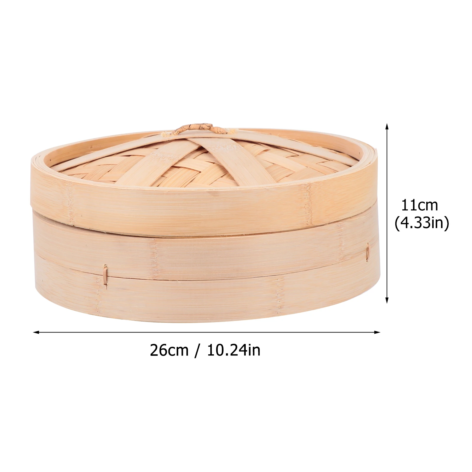 

1 Set Handmade Bamboo With Lid Large Capacity Food For Vegetables Fish Meat Healthy Cooking Multi-Functional Kitchen Bamboo