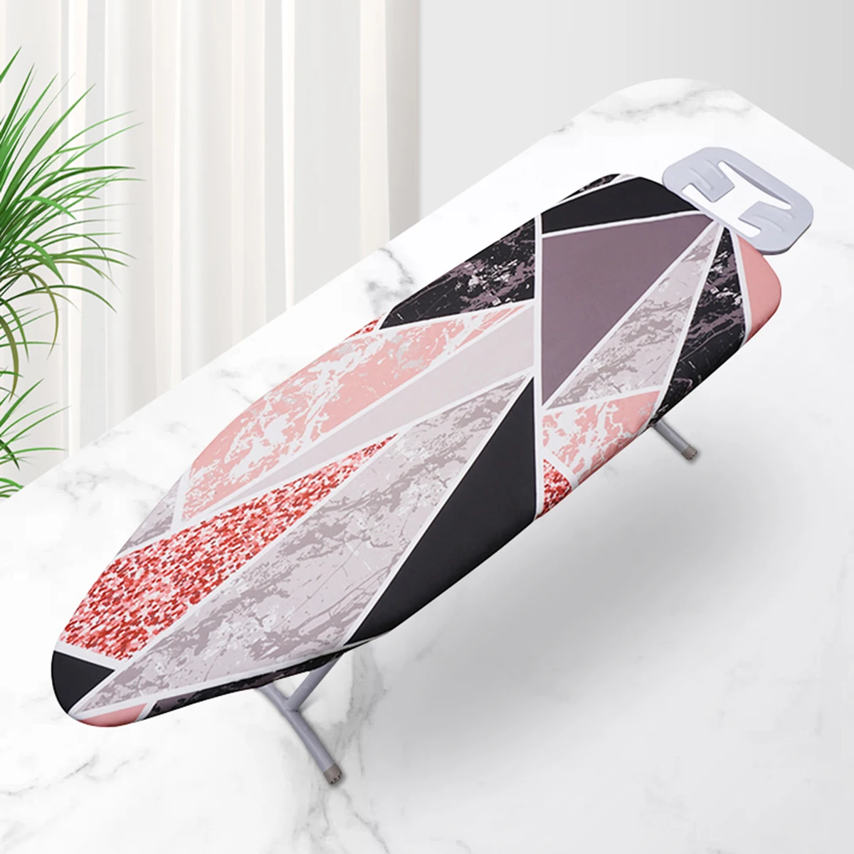 Marble printed ironing board cover is resistant to scorching, ultra thick cotton iron cover, with padded heat reflective heavy-d