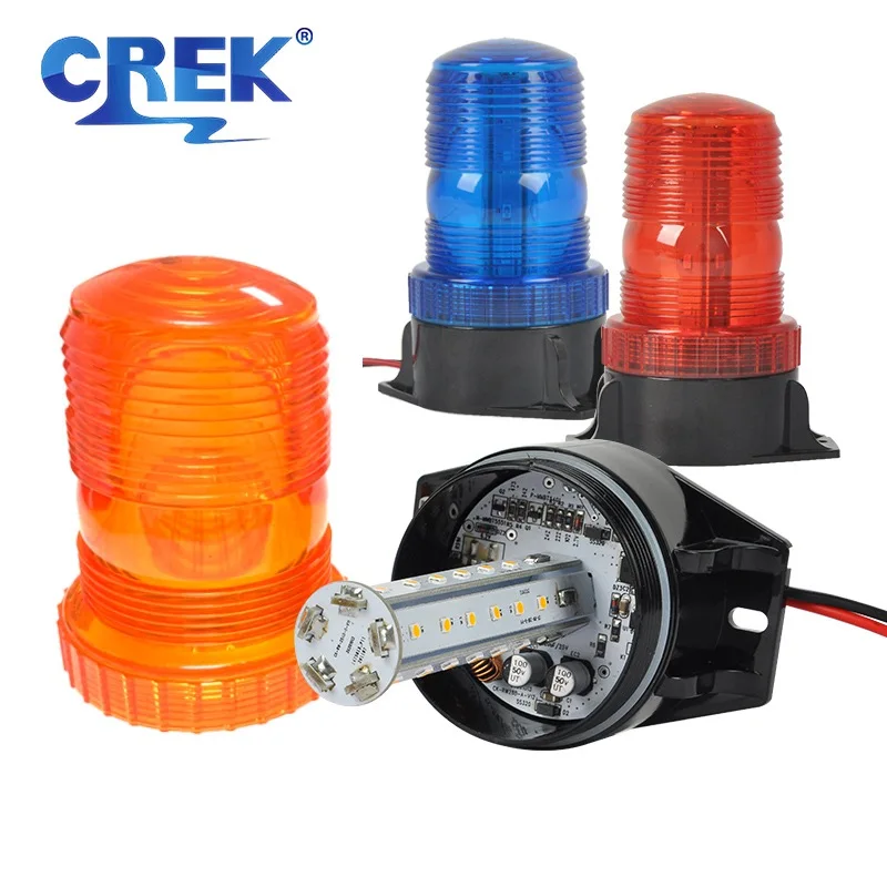 CREK, оранжевый маячок, стробоскоп для автомобиля, лампочка для аварийной индикации движения, яркий оранжевый, синий, красный свет для автомобиля
