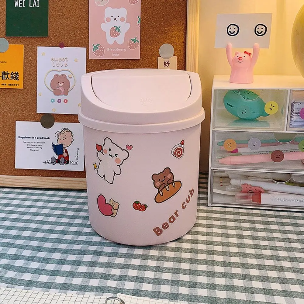 

Mini Office Cleaning Tools Storage Basket Desktop Dustbin Household Waste Bin Dustbin Basket Trash Can Garbage Bin
