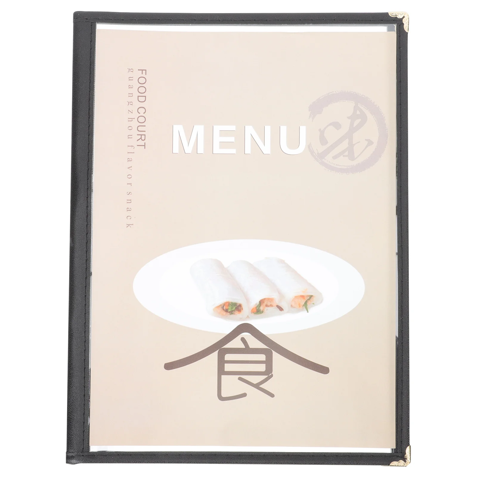 غطاء قائمة مطعم PVC شفاف، مجلد حماية القائمة المتين لبارات الفنادق والمطاعم المقاومة للزيت والماء #1