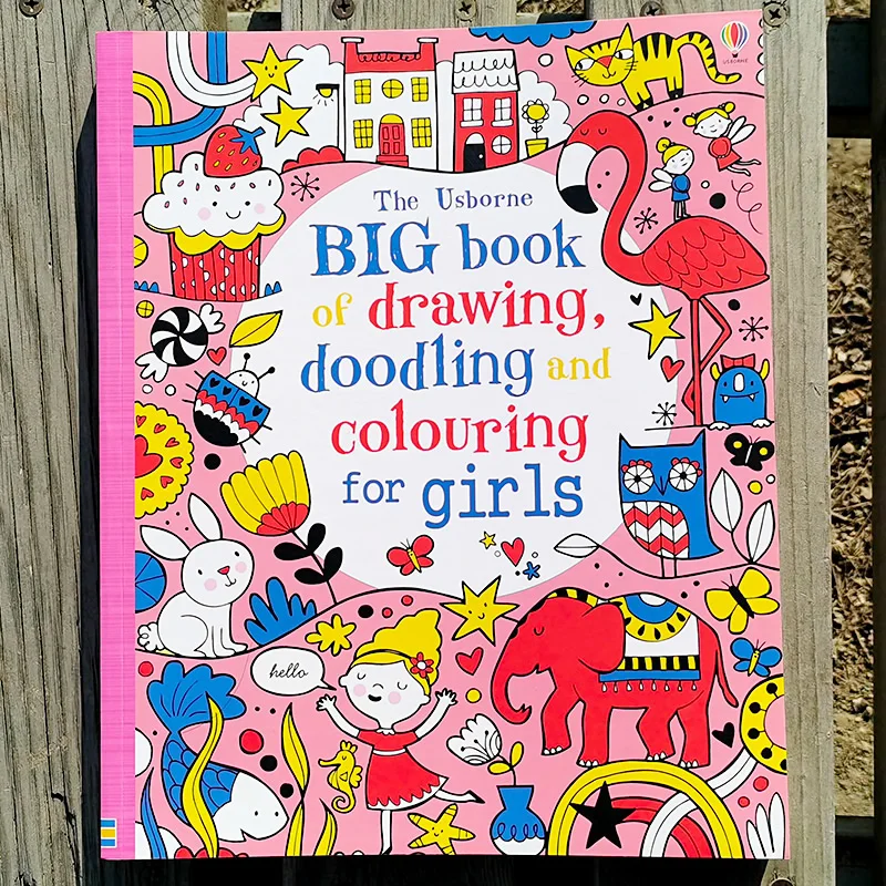 【Graffiti color book】English Drawing Creative Graffiti Coloring Book Children's Painting Book Art Painting Book