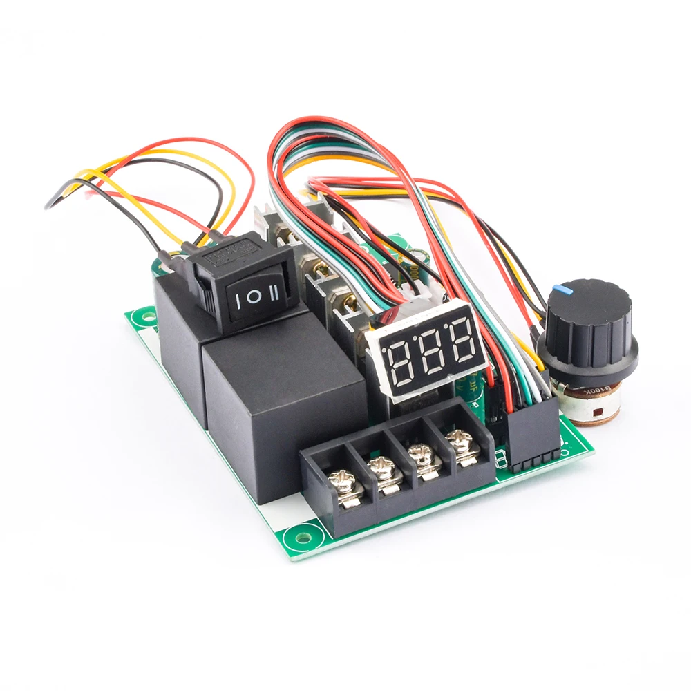 PWM Speed Controller DC Motor Digital Display 0~100% Adjustable Drive Module Input MAX60A 12V 24V 36V