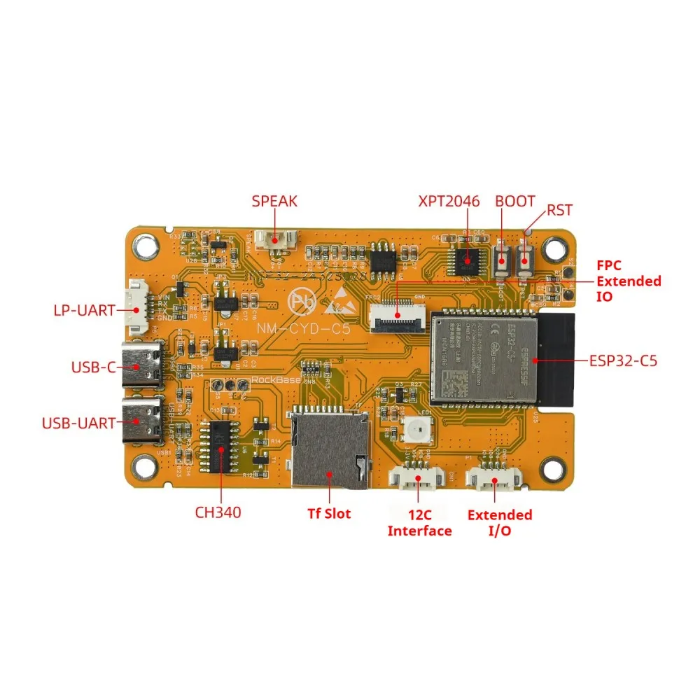 New ESP32-C5 Dual-Frequency WiFi Development Board Zigbee 3.0 2.8