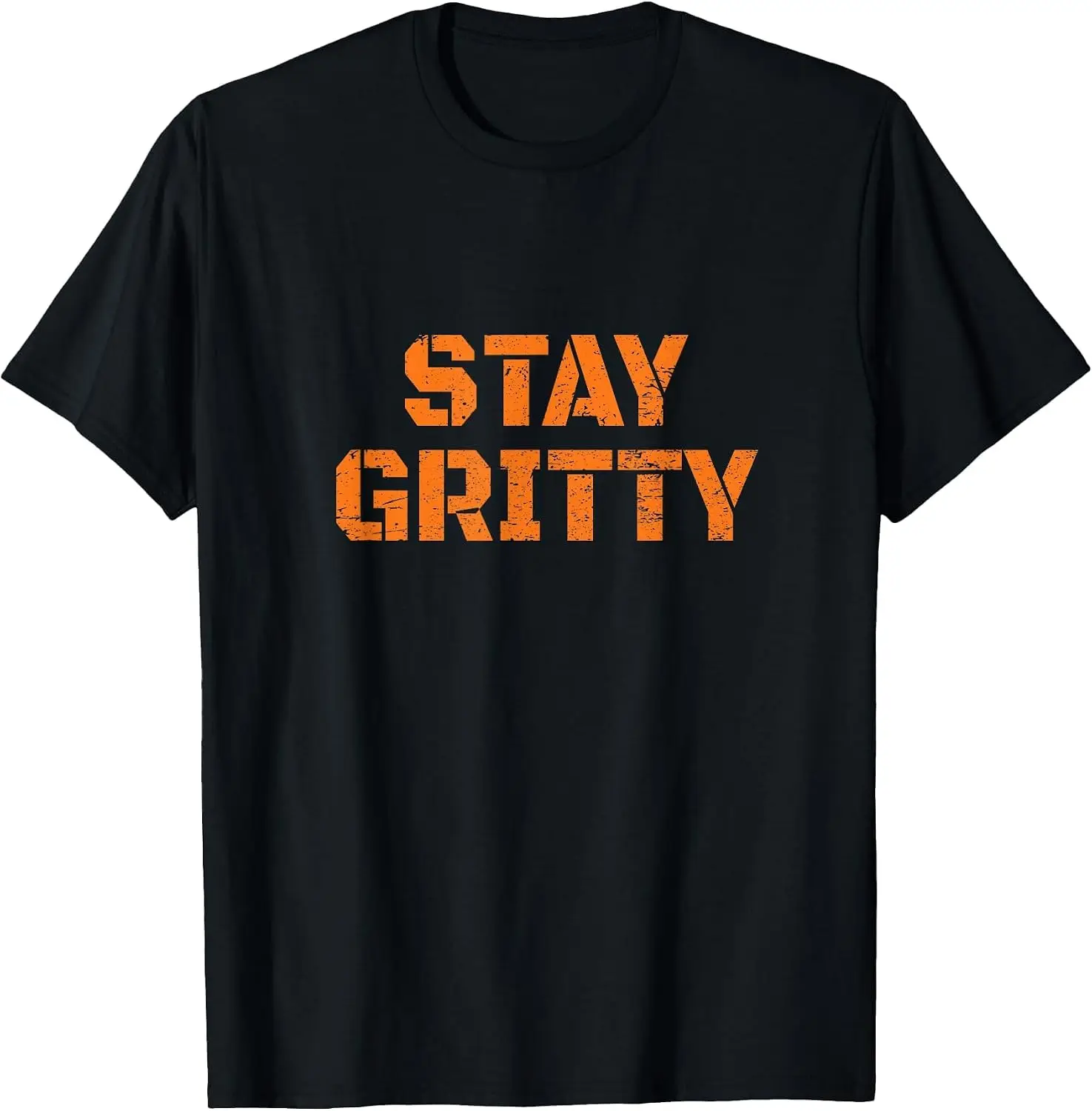 Stay Gritty Funny Ice Hockey Philly Vintage T-Shirt Men Casual Graphic Print T‑Shirt Crew Neck Short Sleeve Vintage Street Style Soft Fabric Daily Wear Tops. Holiday Festive, Party Wear, Theme Print Tee.