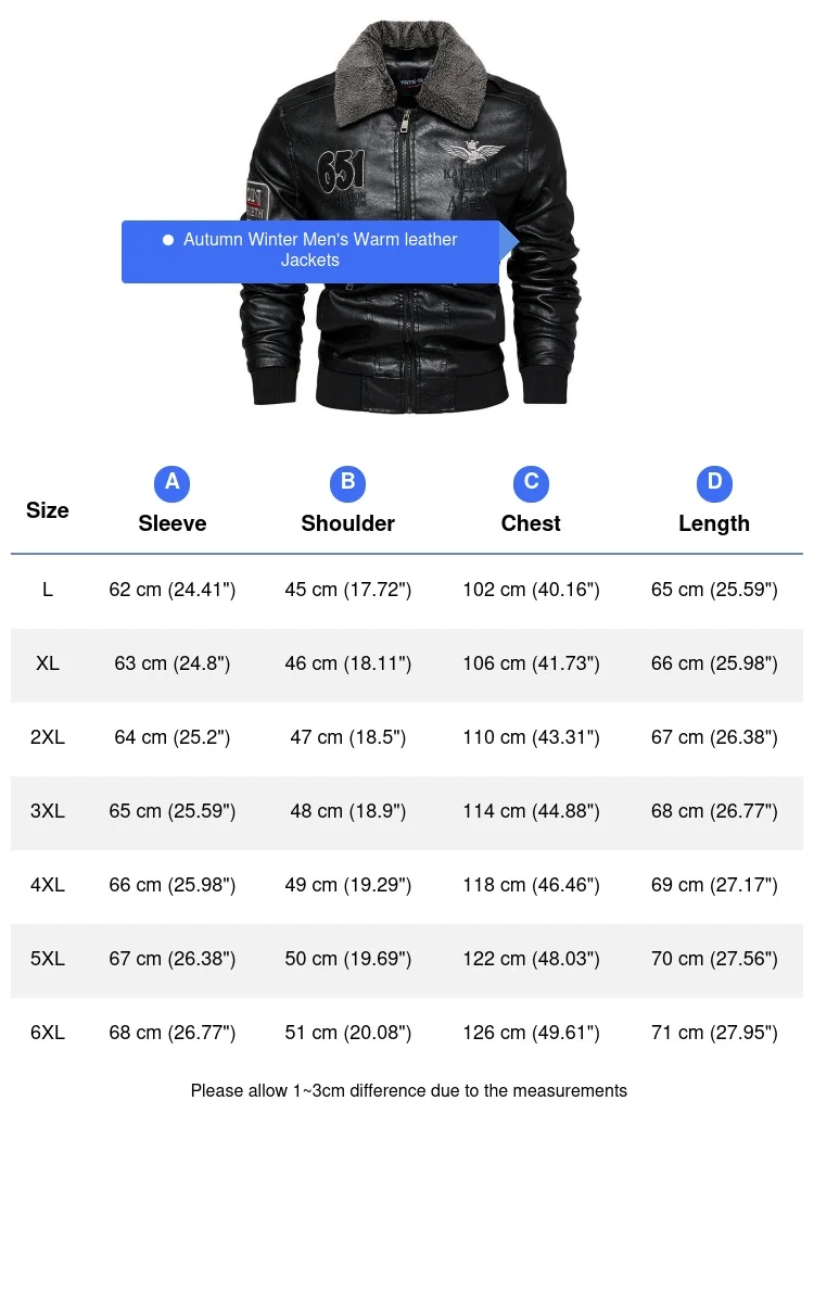 Winter Men's Warm PU Leather Jacket Mens Vintage Fur Collar Windbreaker Leather Jacket Men Motorcycle Jackets Biker Zipper Coats