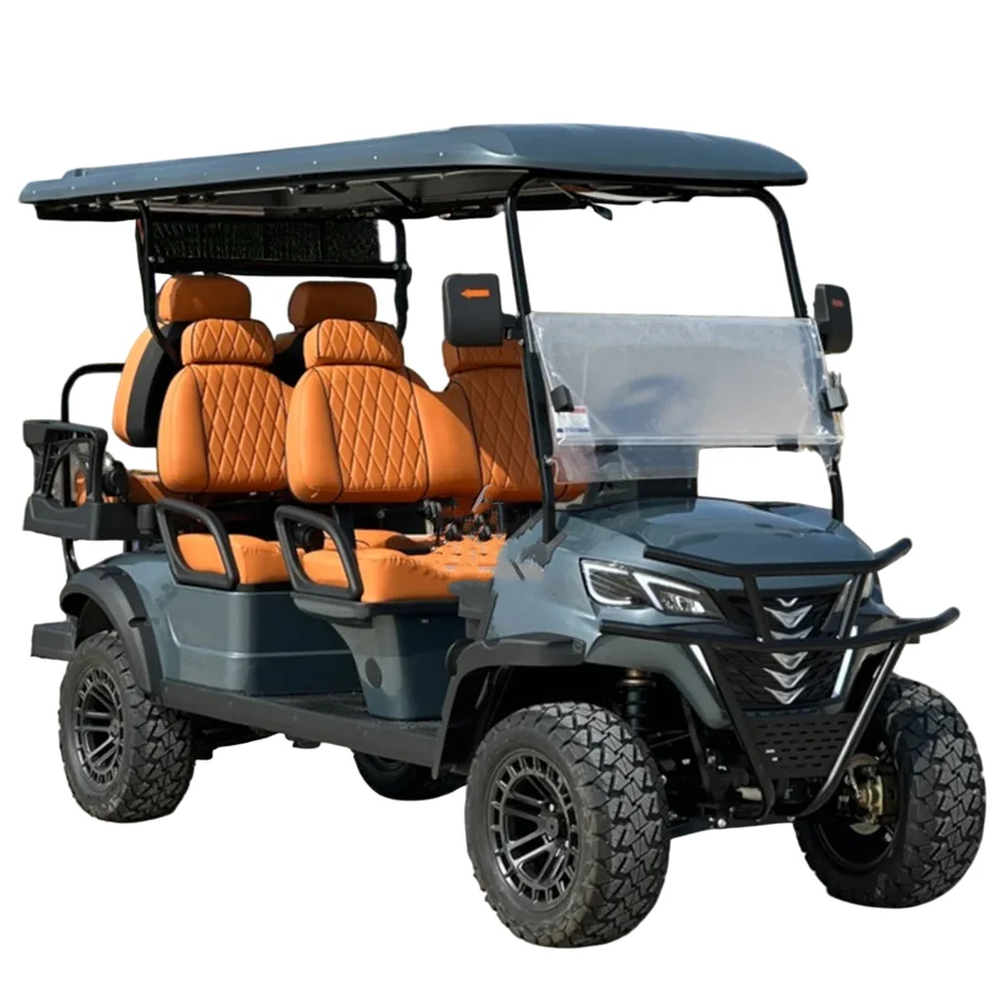 Electric Golf Club Car 6 Seats CE Certificate Vehicles Street Legal 48V Battery Electric Golf Cart