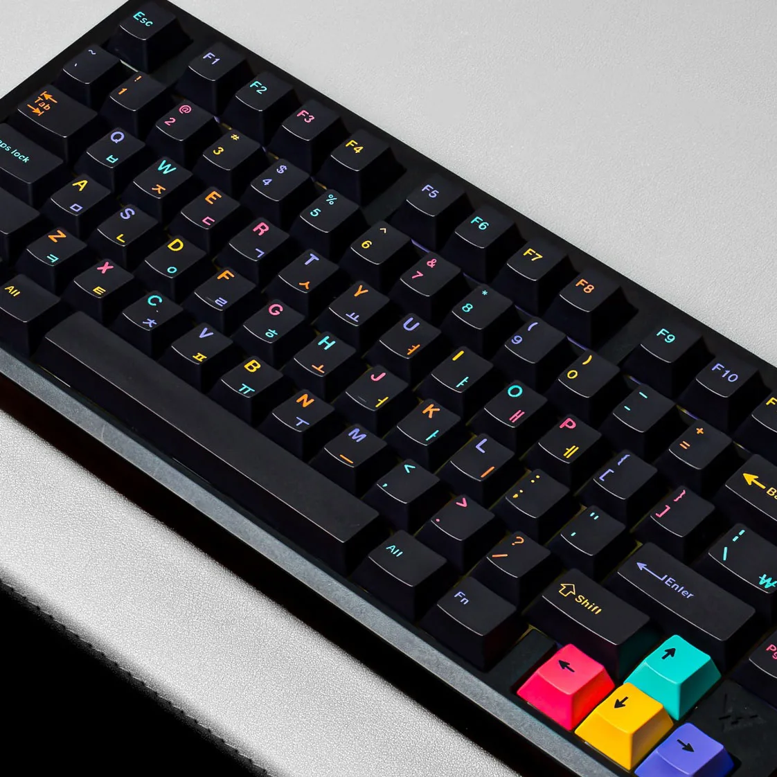 Original PBT sublimation keycaps Cangjie Arabic Korean German French Spanish Russian key caps mechanical keyboard ISO MX keycap