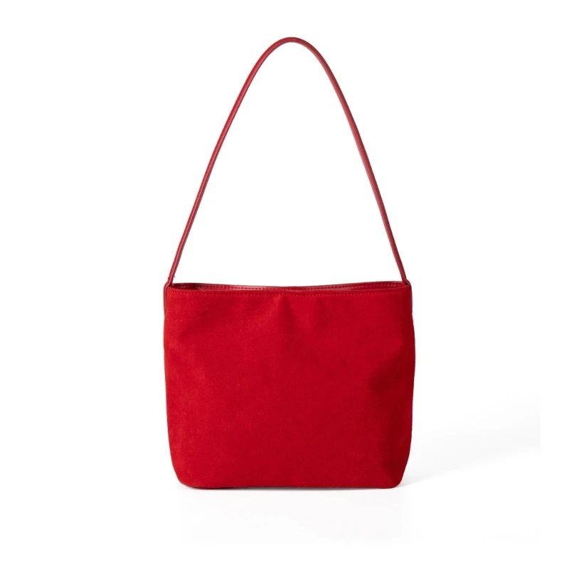 340D Practical Suedes Underarm Purse Matte Textured Roomy Design Autumn Days