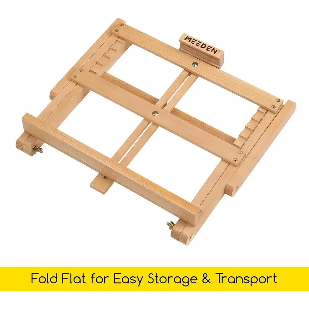 Heavy-Duty H-Frame Tabletop Easel: Adjustable Studio Desktop Easel for Painting- Portable Beechwood Art Easel Stand for Artist