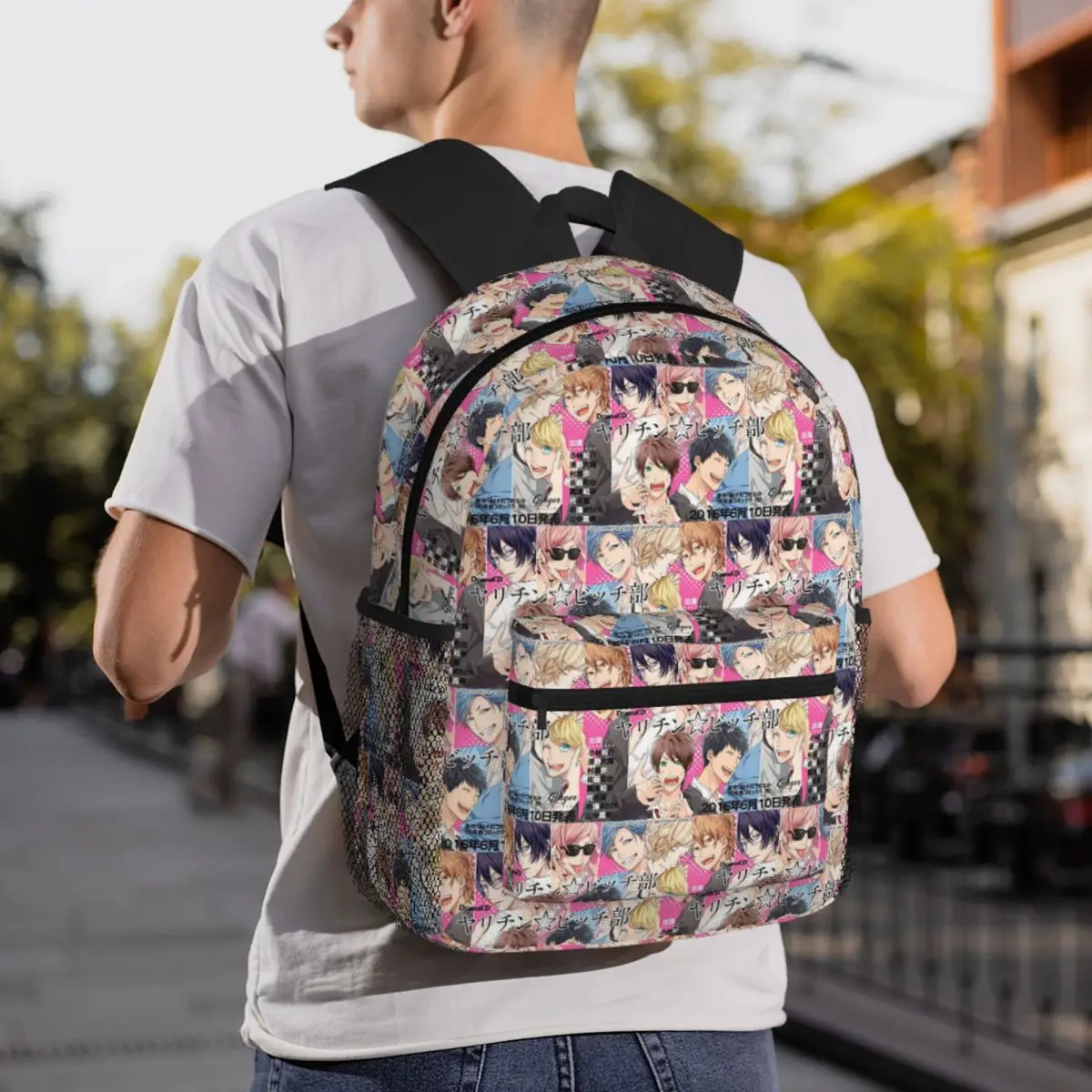 Yuri Ayato Tamura Yui Yarichin B Club Amine Backpack Student BookBag Children School Bag Computer Shoulder Bags for Boys Girls