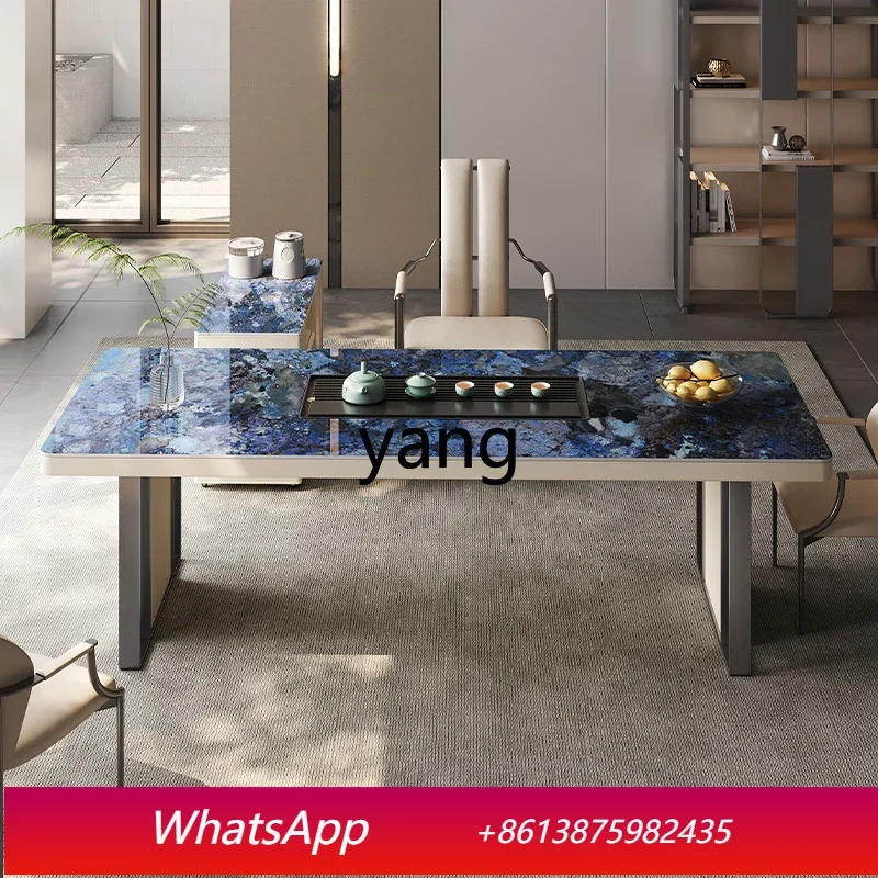 

LMM light luxury tea table large apartment large board tea table home office tea integrated combination