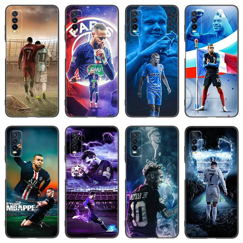 Футбол Neymar Mbappe, силиконовая модель для V27 V30 Pro V29e Y27 Y55 Y78 чехол для телефона Y02S Y15S Y17S Y21S Y33S Y76S Y16 Y22 Y35 Y36