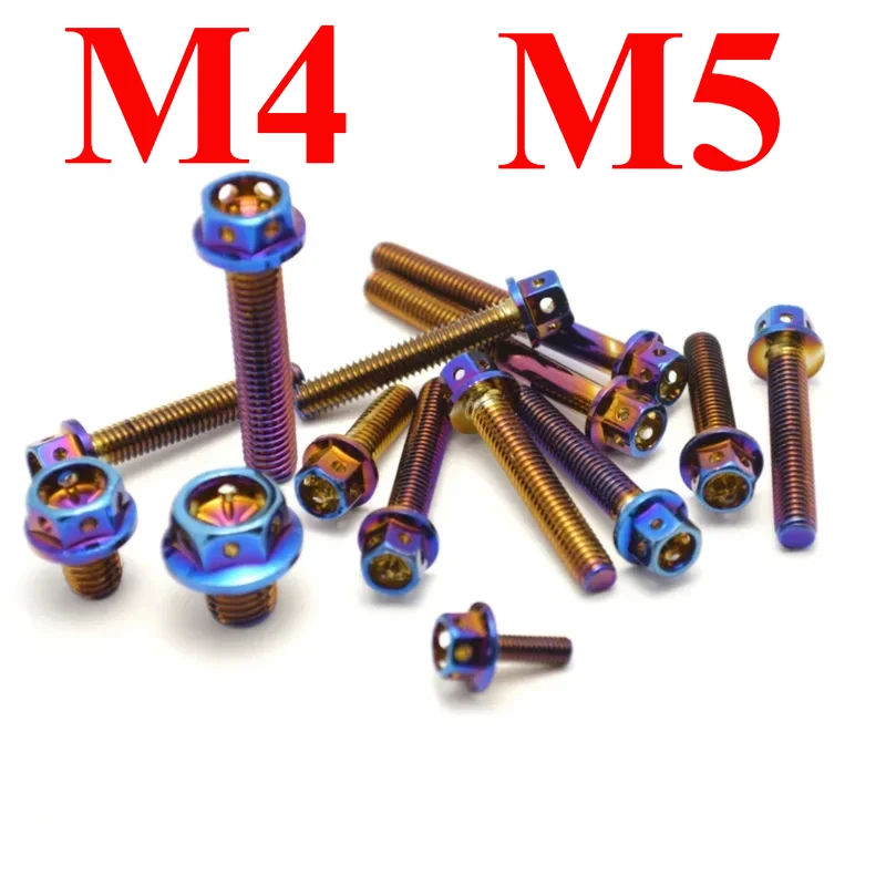 M4 M5 DIN7991 304 Stainless steel with titanium plated Blue flat head hex socket countersunk head screw