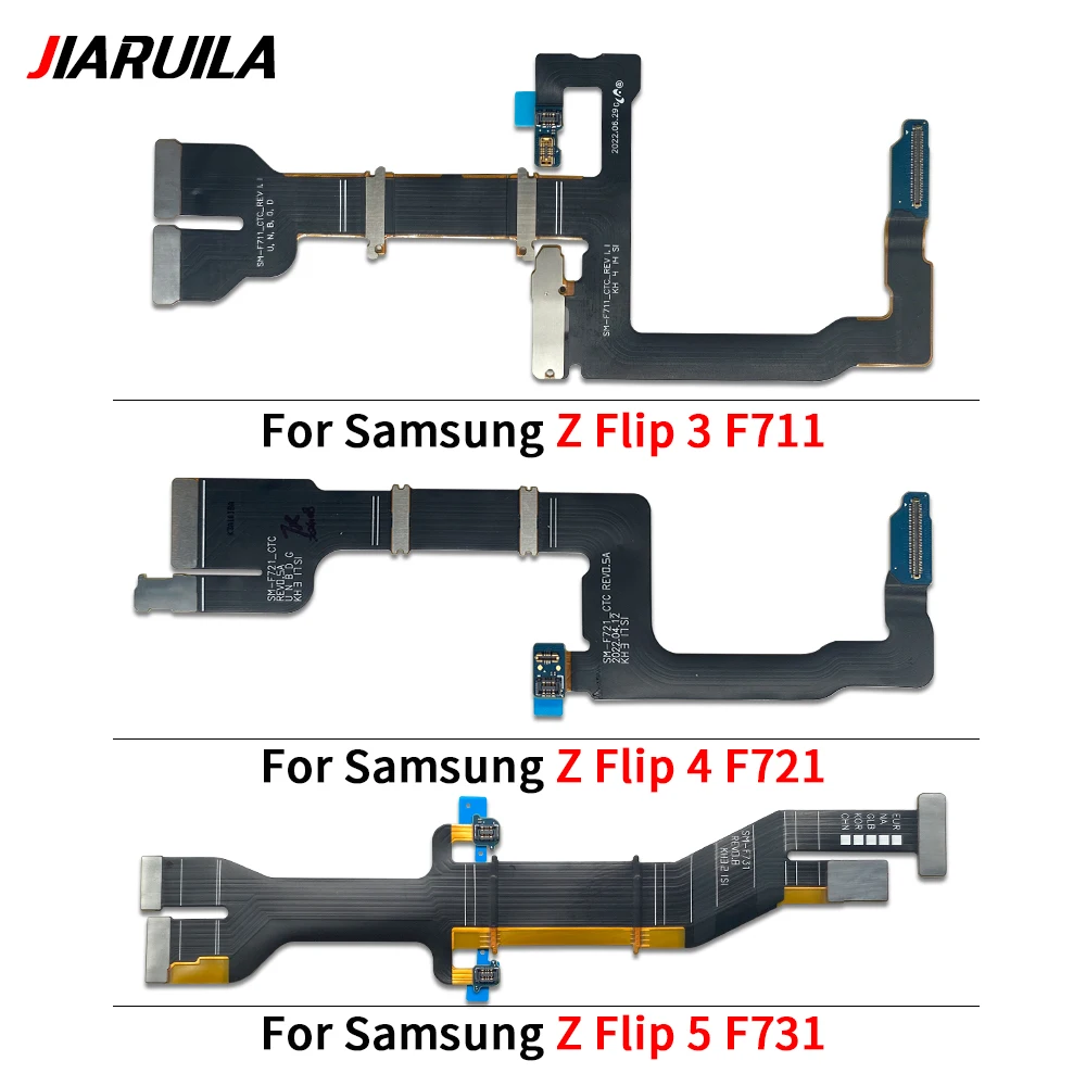 Câble flexible principal pour Samsung Z Flip, écran LCD, pièce de réparation, connecteur, 2, 3, 4, 5, F1707B, F711, F721, F731, F700, nouveau