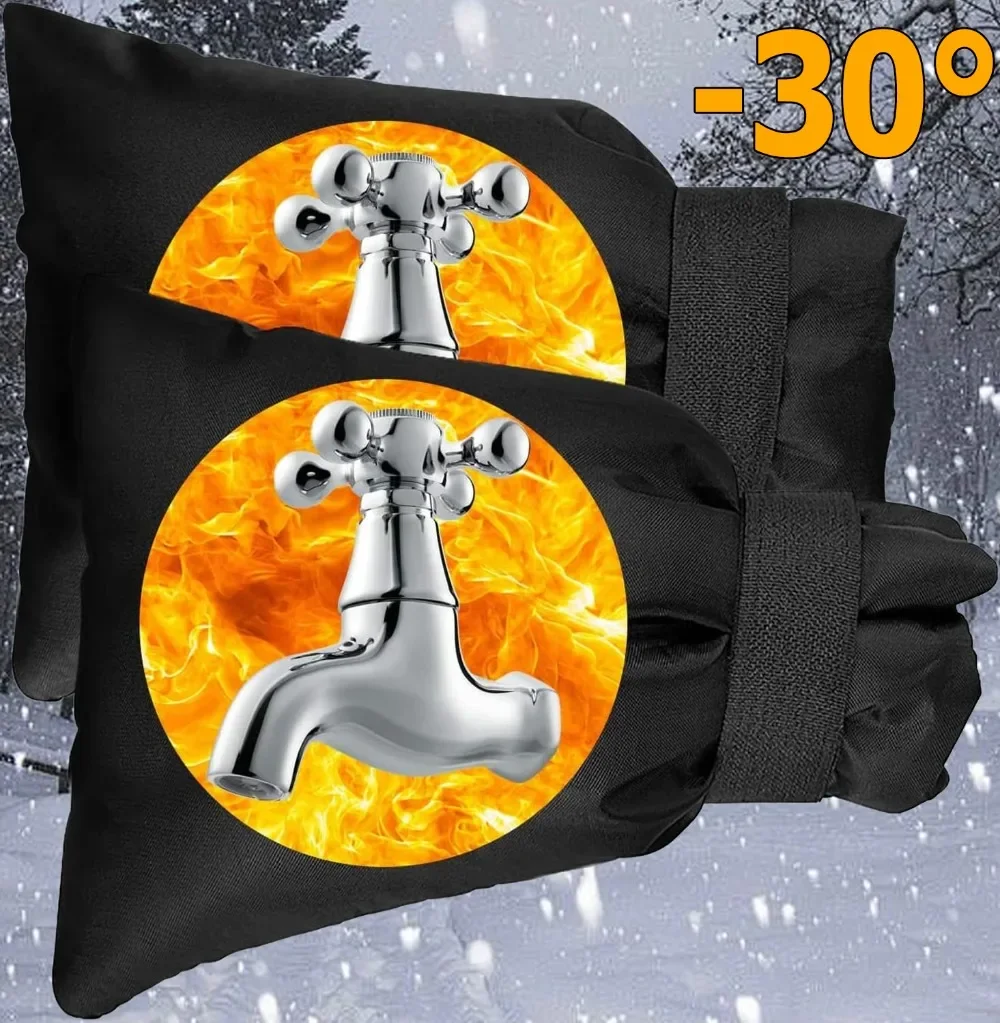 

Winter Outdoor Faucet Insulation Sleeve Cover for Garden Tap Anti Freezing Reusable Protector for Hose Bib in Cold Weather