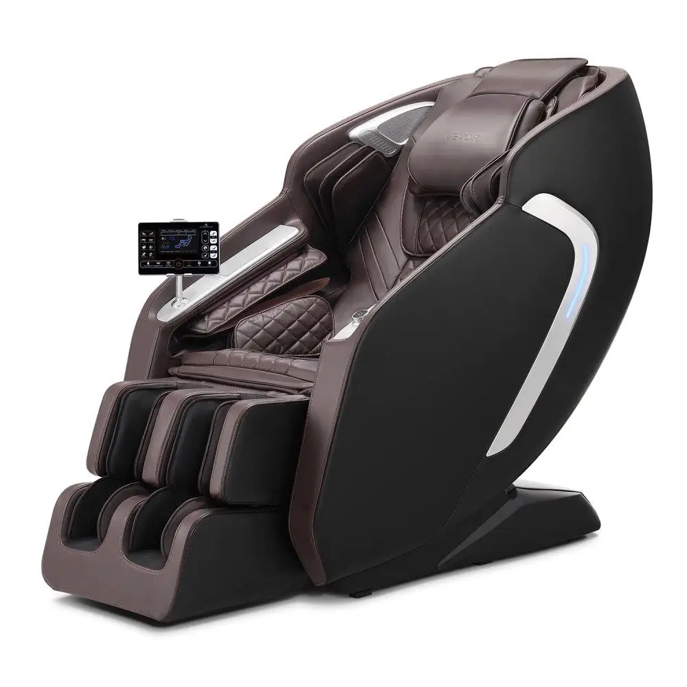 

4D Full Body Zero Gravity Massage Chair with SL Track Yoga Stretch AI Voice Control Heat Foot Roller 36 Airbags LCD Armrest