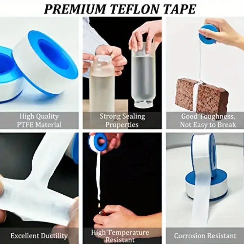 شريط عزل ملولب PTFE، شريط ختم  - مراجعة Plumbing Tape Ptfe وسعره