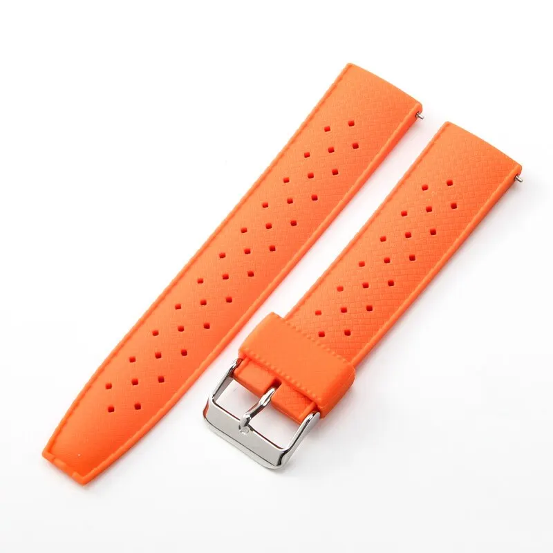 New Tropical Rubber Strap for Oris Seiko Citizen Quick Release Watch Band 18mm 20mm 22mm Silicone Tropic Strap Smart Watch Strap